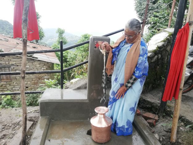 An elderly women from Kalika
