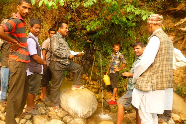 SolarMUS spring source of water in Shivadhara