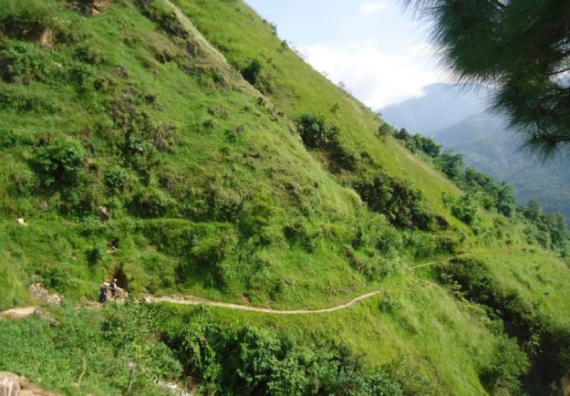 Kanaalroute op de project site