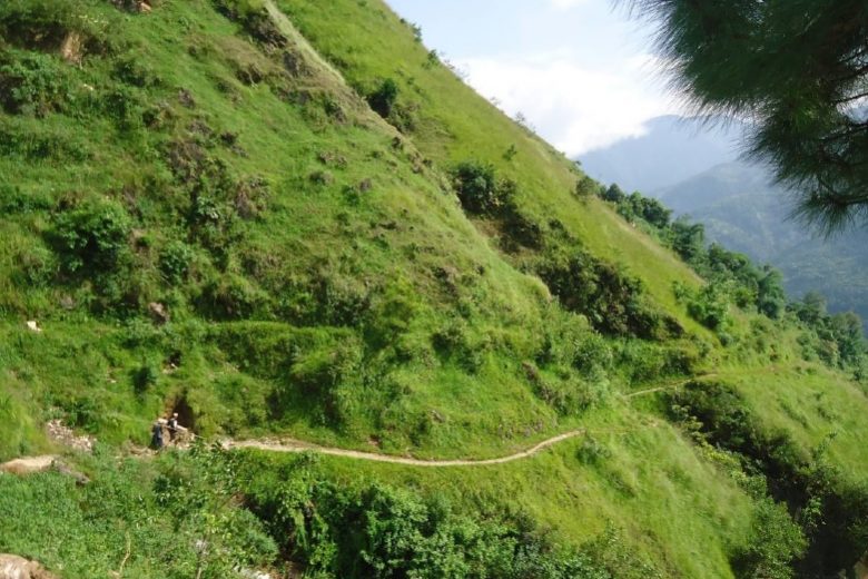 Kanaalroute op de project site