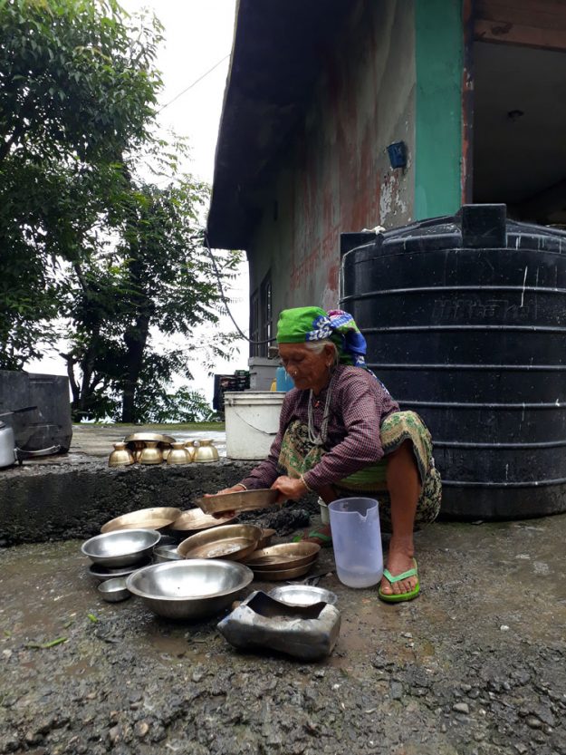 Er is weinig water om te koken in Ramkot