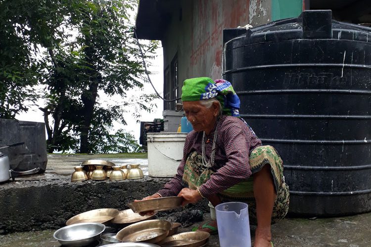 Er is weinig water om te koken in Ramkot