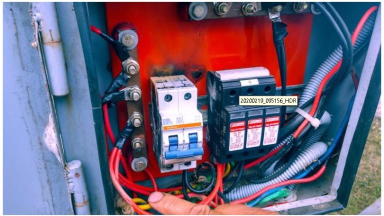 Schade aan MCB door blikseminslag in Kalika